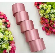 АТЛАСНА СТРІЧКА ДЛЯ РУКОДІЛЛЯ - 5 СМ X 23 М / Пудровий