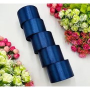 АТЛАСНА СТРІЧКА ДЛЯ РУКОДІЛЛЯ - 5 СМ X 23 М / Сапфіровий