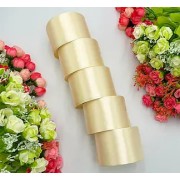 АТЛАСНА СТРІЧКА ДЛЯ РУКОДІЛЛЯ - 5 СМ X 23 М Шампань